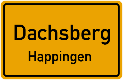 Straßenverzeichnis Dachsberg Happingen