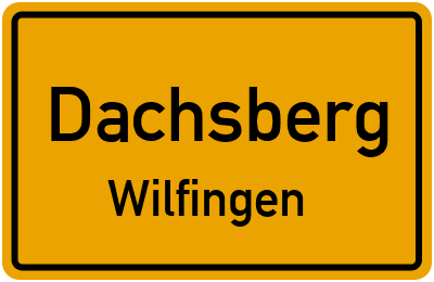 Straßenverzeichnis Dachsberg Wilfingen