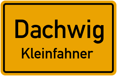 Straßenverzeichnis Dachwig Kleinfahner
