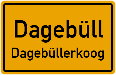 Straßenverzeichnis Dagebüll Dagebüllerkoog