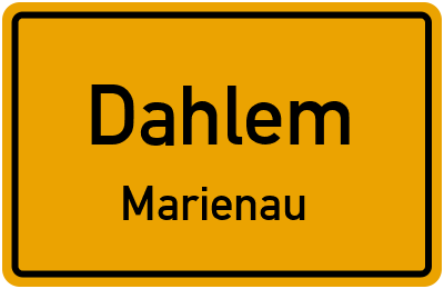 Straßenverzeichnis Dahlem Marienau