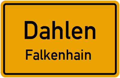 Straßenverzeichnis Dahlen Falkenhain