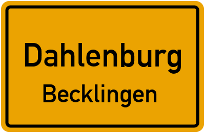 Straßenverzeichnis Dahlenburg Becklingen