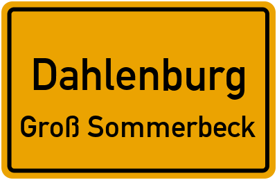 Straßenverzeichnis Dahlenburg Groß Sommerbeck