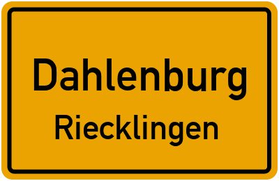 Straßenverzeichnis Dahlenburg Riecklingen