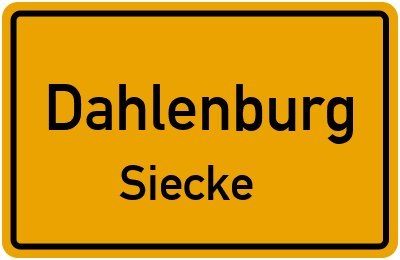 Straßenverzeichnis Dahlenburg Siecke