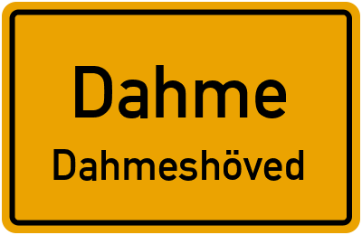 Straßenverzeichnis Dahme Dahmeshöved