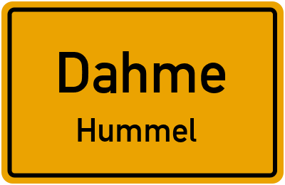 Straßenverzeichnis Dahme Hummel