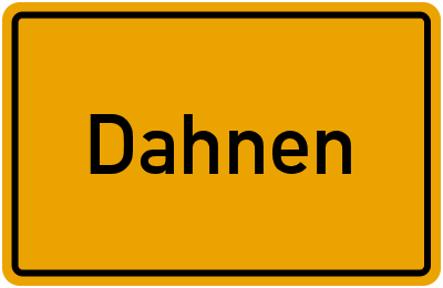 Ortsschild von Gemeinde Dahnen in Rheinland-Pfalz