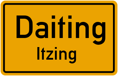 Straßenverzeichnis Daiting Itzing