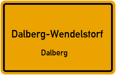 Straßenverzeichnis Dalberg-Wendelstorf Dalberg