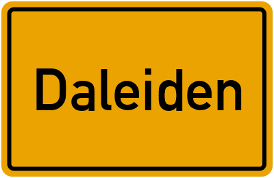 Ortsschild von Gemeinde Daleiden in Rheinland-Pfalz