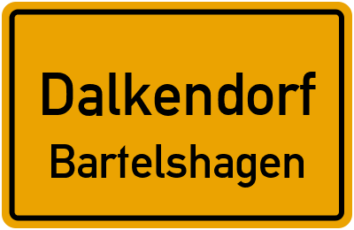 Straßenverzeichnis Dalkendorf Bartelshagen