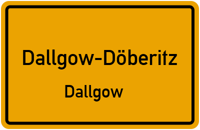 Ortsschild Dallgow-Döberitz Dallgow