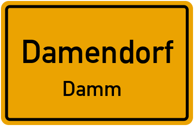 Straßenverzeichnis Damendorf Damm