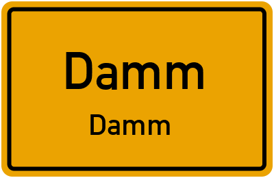 Straßenverzeichnis Damm Damm