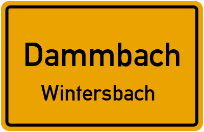 Straßenverzeichnis Dammbach Wintersbach