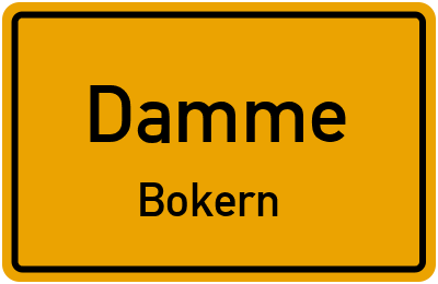 Straßenverzeichnis Damme Bokern