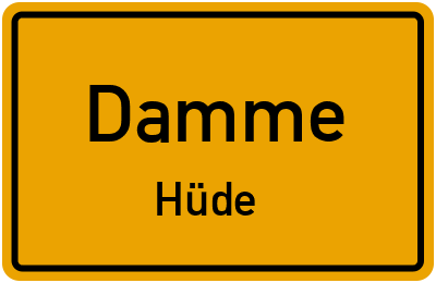 Straßenverzeichnis Damme Hüde
