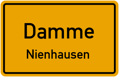 Straßenverzeichnis Damme Nienhausen
