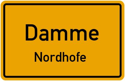 Straßenverzeichnis Damme Nordhofe