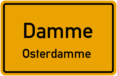 Straßenverzeichnis Damme Osterdamme