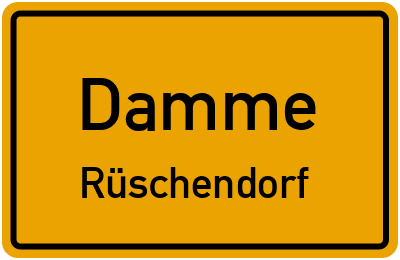 Straßenverzeichnis Damme Rüschendorf