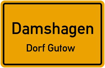 Straßenverzeichnis Damshagen Dorf Gutow