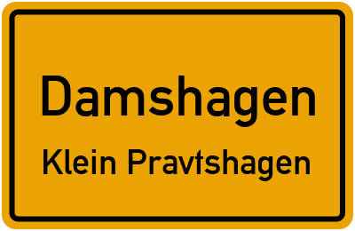 Straßenverzeichnis Damshagen Klein Pravtshagen