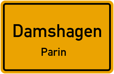 Straßenverzeichnis Damshagen Parin