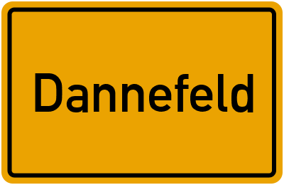 Ortsschild von Gemeinde Dannefeld in Sachsen-Anhalt