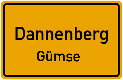Straßenverzeichnis Dannenberg Gümse