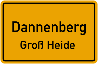 Straßenverzeichnis Dannenberg Groß Heide