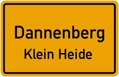 Straßenverzeichnis Dannenberg Klein Heide