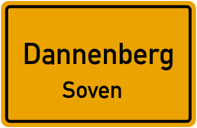 Straßenverzeichnis Dannenberg Soven