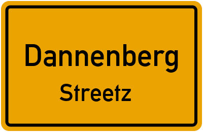 Straßenverzeichnis Dannenberg Streetz