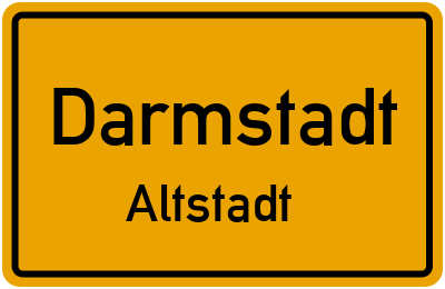 Straßenverzeichnis Darmstadt Altstadt