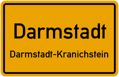 Straßenverzeichnis Darmstadt Darmstadt-Kranichstein