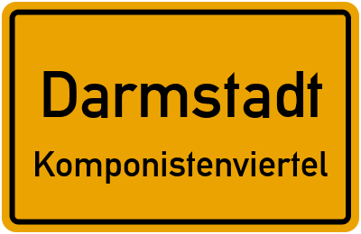 Straßenverzeichnis Darmstadt Komponistenviertel