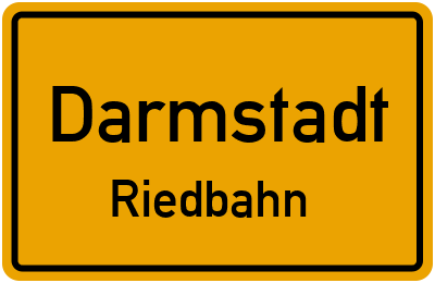 Straßenverzeichnis Darmstadt Riedbahn