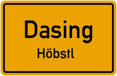 Straßenverzeichnis Dasing Höbstl
