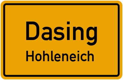 Straßenverzeichnis Dasing Hohleneich