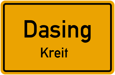 Straßenverzeichnis Dasing Kreit