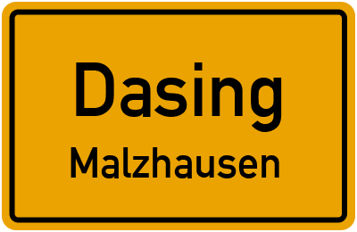 Straßenverzeichnis Dasing Malzhausen