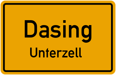 Straßenverzeichnis Dasing Unterzell