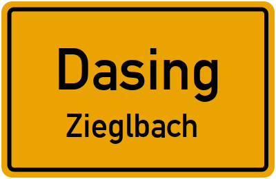 Straßenverzeichnis Dasing Zieglbach