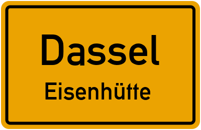 Straßenverzeichnis Dassel Eisenhütte