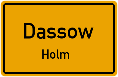 Straßenverzeichnis Dassow Holm