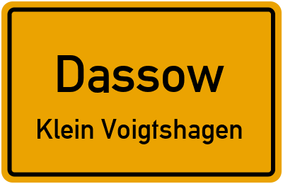 Straßenverzeichnis Dassow Klein Voigtshagen