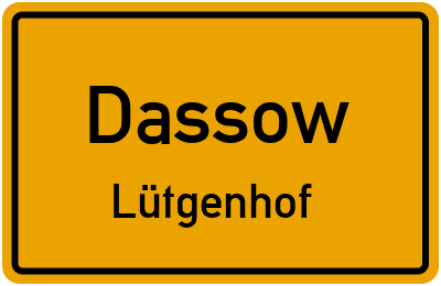 Straßenverzeichnis Dassow Lütgenhof